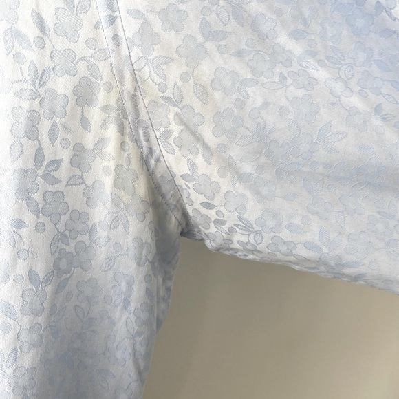 Duchamp Slim-fit Blue Floral Dress Shirt 44/17.5 - Picture 5 of 5